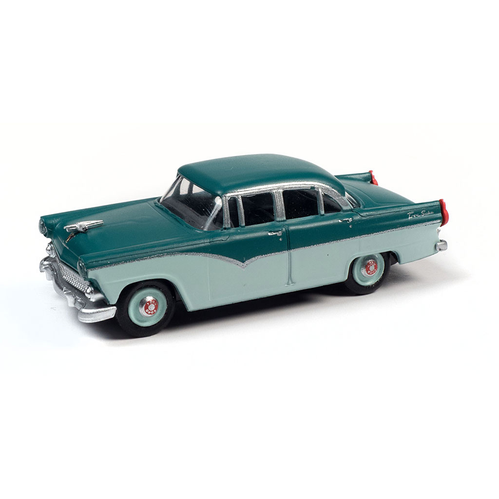 アメリカ作家のミニョネット Classic Metal Works #30602 - '55 Ford Sedan - Pinetree/Neptune