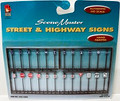 Life-Like SceneMaster #1602 Street & Highway Signs (HO)