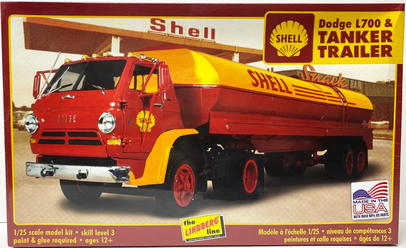Amazon.com: Lindberg 1:25 Scale 1969 Dodge L-700 Tilt Cab