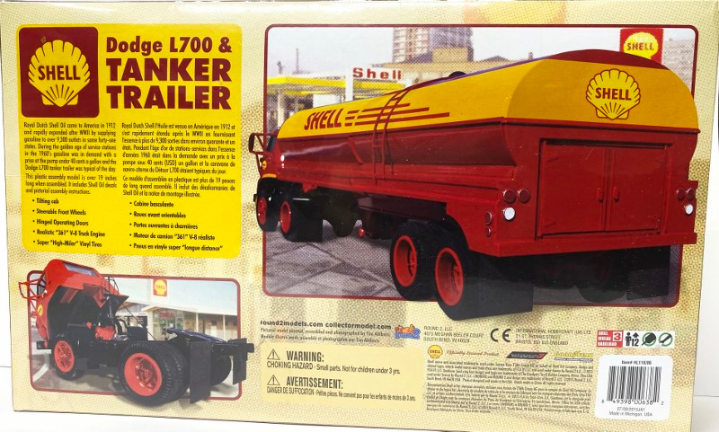 リンドバーグ　プラモデル　1/25 ダッジ　L-700 Lindberg 1/25 Dodge L-700 W/Chrome Tanker | Full Circle Hobbies