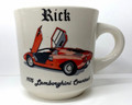 #M132 '1975 Lamborghini Countach - Rick' Personalized Vintage Coffee Mug