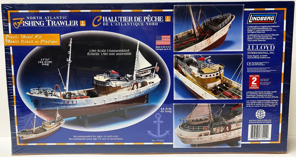 Lindberg #77222 North Atlantic Fishing Trawler KIT (1:90) - JWD