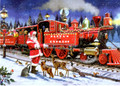 Leanin' Tree #C75636 Santa Express Christmas Cards - 10 pk