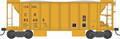 Bowser #43103 70-Ton Ballast Car w/ Side Chutes RTR - Conrail - Yellow (HO)