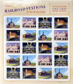 USPS Forever Stamps - Railroad Stations (20pk)