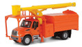 SceneMaster #11744 International 4300 2-Axle Truck w/ Tree Trimmer Body - Orange/Yellow (HO)