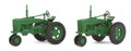 SceneMaster #4161 Farm Tractors - Green (2-pk) (HO)
