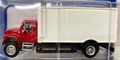 SceneMaster #11291 International 4900 Single-Axle Box Van - Red Cab (HO)