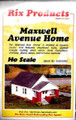 Rix Products #628-0202 Maxwell Avenue Home KIT (HO Scale)
