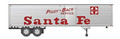 Rapido #403039 Fruehauf 40' Fluted Side Volume Van - Santa Fe (HO)