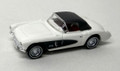 Busch #45405WB '56 Corvette Sports Wagon Convertible - White/Black (HO)