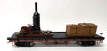 Bachmann #18301 Undecorated 40' Flat Car w/ Log Skidder & Crates (HO)
