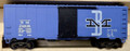 Vtg Athearn #308 40' Box Car RTR - B&M Blue (HO)