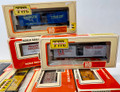 Train Miniature Tobacco Road Series 40' ds Wood Box Cars - (Pipe Tobacco - 12 Car Set) Complete HO