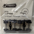 Roundhouse #2936 Old Timer 4-Wheel Passenger Trucks (HO)