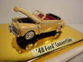 Classic Metal Works #30102C Vintage Ford '48 Convertible - Cream w/Burgundy Interior (HO)