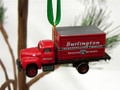 Burlington Transportation Delivery Truck Miniature Ornament