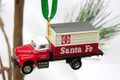 Santa Fe Delivery Truck Miniature Ornament