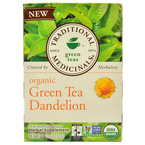 Traditional Medicinals Tea Organic Green Tea Dandeln (6x16 Bags)