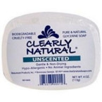 Clearly Naturals Unscented Glycerin Soap (1x4 Oz)