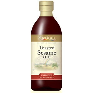 Spectrum Naturals Toasted Unrefined Sesame Oil ( 6x8 Oz)