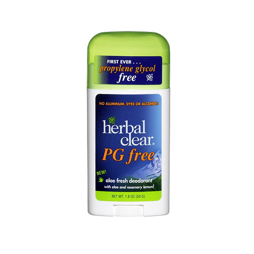 Herbal Clear Deodorant Stick Aloe Fresh Pg Free 1.8 Oz