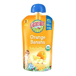 Earth's Best Baby Foods Puree Orange Ban (12x4OZ )