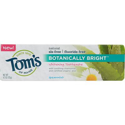 Tom's Of Maine Botanically Bright Spearmint Toothpaste (6x4.7 Oz)