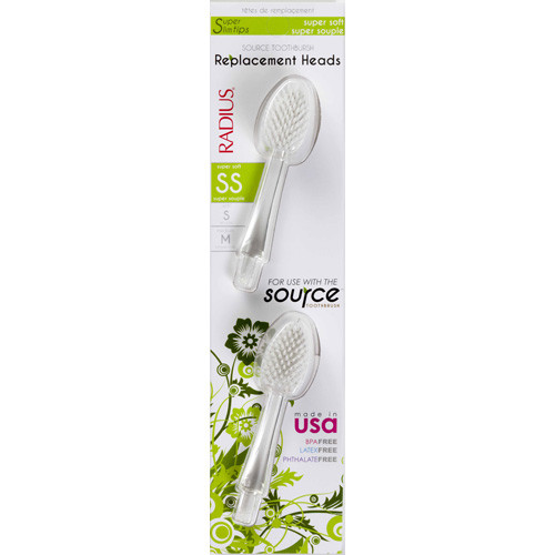 Radius Toothbrush Replacement Heads Source Super Soft 6 ct