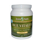 Green Foods True Vitality Plant Protein Shake with DHA Vanilla (1x25.2 Oz)