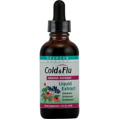 Quantum Health Cold & Flu Elderberry, Echinacea & Goldenseal Extract (1x2 Oz)