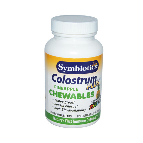 Symbiotics Colostrum Plus Chewables - Wild Cherry - 120 Capsules