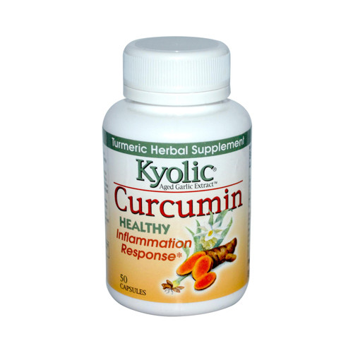 Kyolic Aged Garlic Extract Curcumin Healthy Inflammation Response 50 Capsules