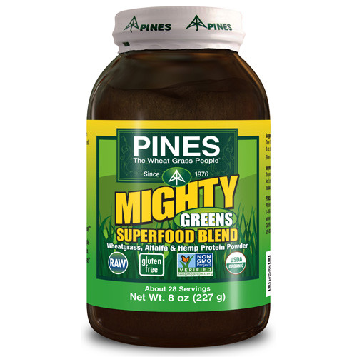 Pines International Mighty Greens Superfood Blend Powder Organic 8 Oz