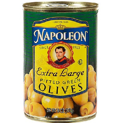 Napoleon Co. Green Pitted Olives (12x6OZ )
