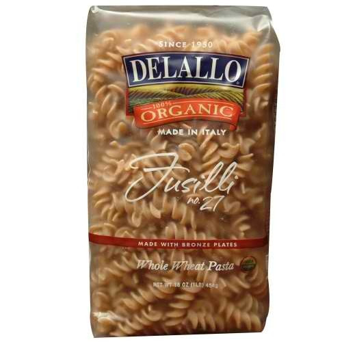 De Lallo Fusilli Whole Wheat Pasta #27 (8x1 LB)