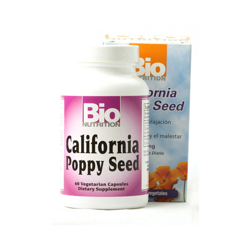Bio Nutrition California Poppy Seed 500 mg (60 Veg Capsules)