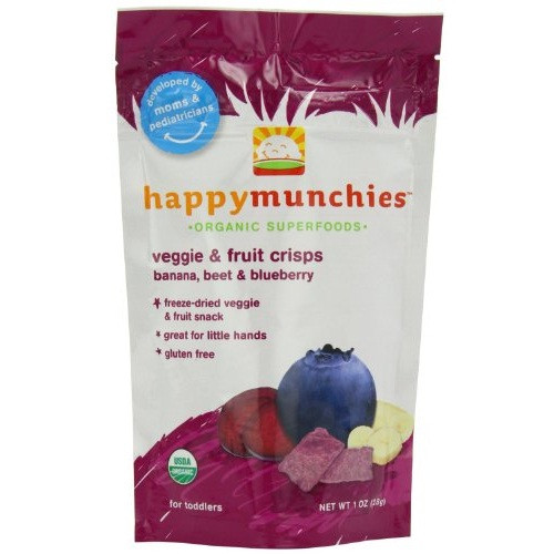Happy Munchies Crisps Ban Beet (8x1OZ )