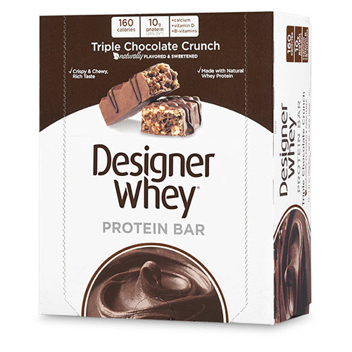 Designer Whey Protein Bars Triple Chocolate Crunch (12 Bars)