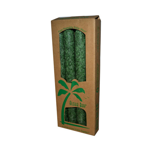 Aloha Bay Palm Tapers Green (4 Candles)