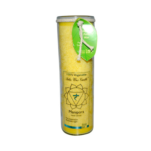 Aloha Bay Unscented Chakra Jar Protection Manipura Yellow (1 Candle)