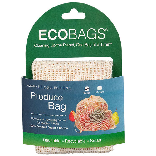 ECOBAGS Market Collection Organic Net Drawstring Bag Large (10 Bags)