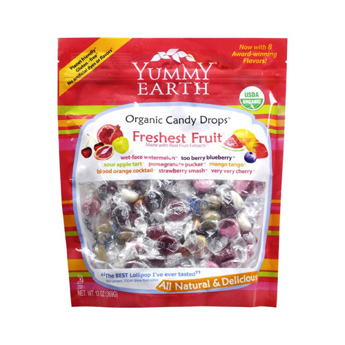Yummy Earth Organic Candy Drops Freshest Fruit (1x13 Oz)
