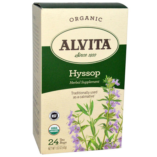 Alvita Tea Organic Hyssop Herbal (1x24 Bags)