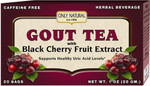 Only Natural Gout Tea Black Cherry Fruit Extract 20 Bags
