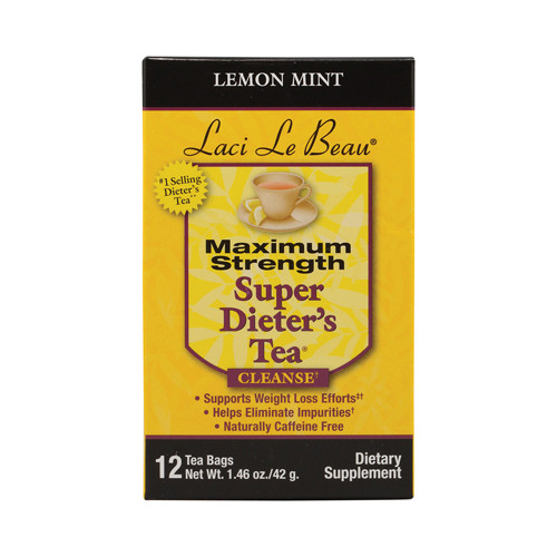 Laci Le Beau Maximum Strength Super Dieter's Tea Lemon Mint (1x12 Tea Bags)