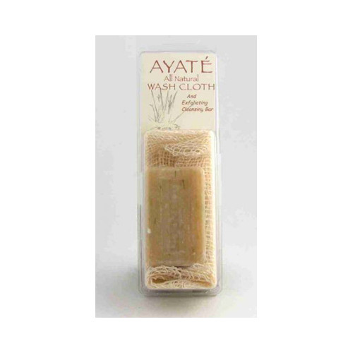 Thai Deodorant Stone Ayate All Natural Wash Cloth With Cleansing Bar (1 Bar)