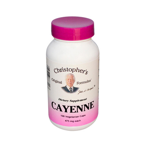 Dr. Christopher's Cayenne 475 mg (100 Veg Capsules)