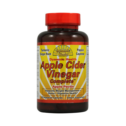 Dynamic Health Apple Cider Vinegar Complete with Apple Pectin (90 Veg Capsules)