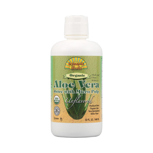 Dynamic Health Organic Aloe Vera Juice with Micro Pulp (32 fl Oz)